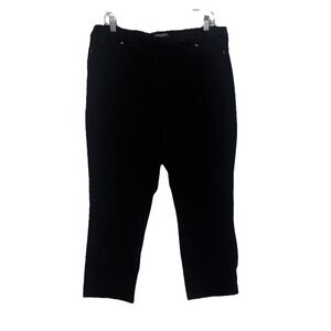 Mario Serrani Women's‎ Black Pull on Cropped Pants Size XL